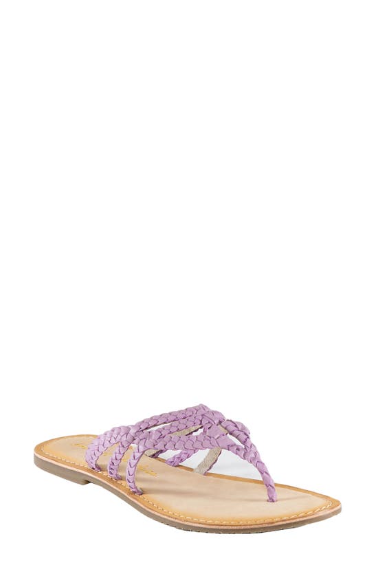 Band Of Gypsies Vela Braided Strappy Sandal In Lilac