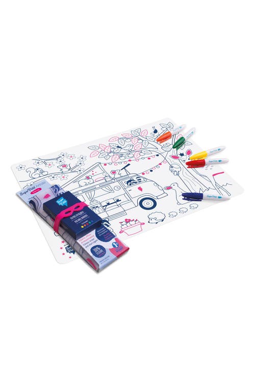 Scrunch Dream Van Reusable Coloring Mat & Washable Markers in Multi at Nordstrom