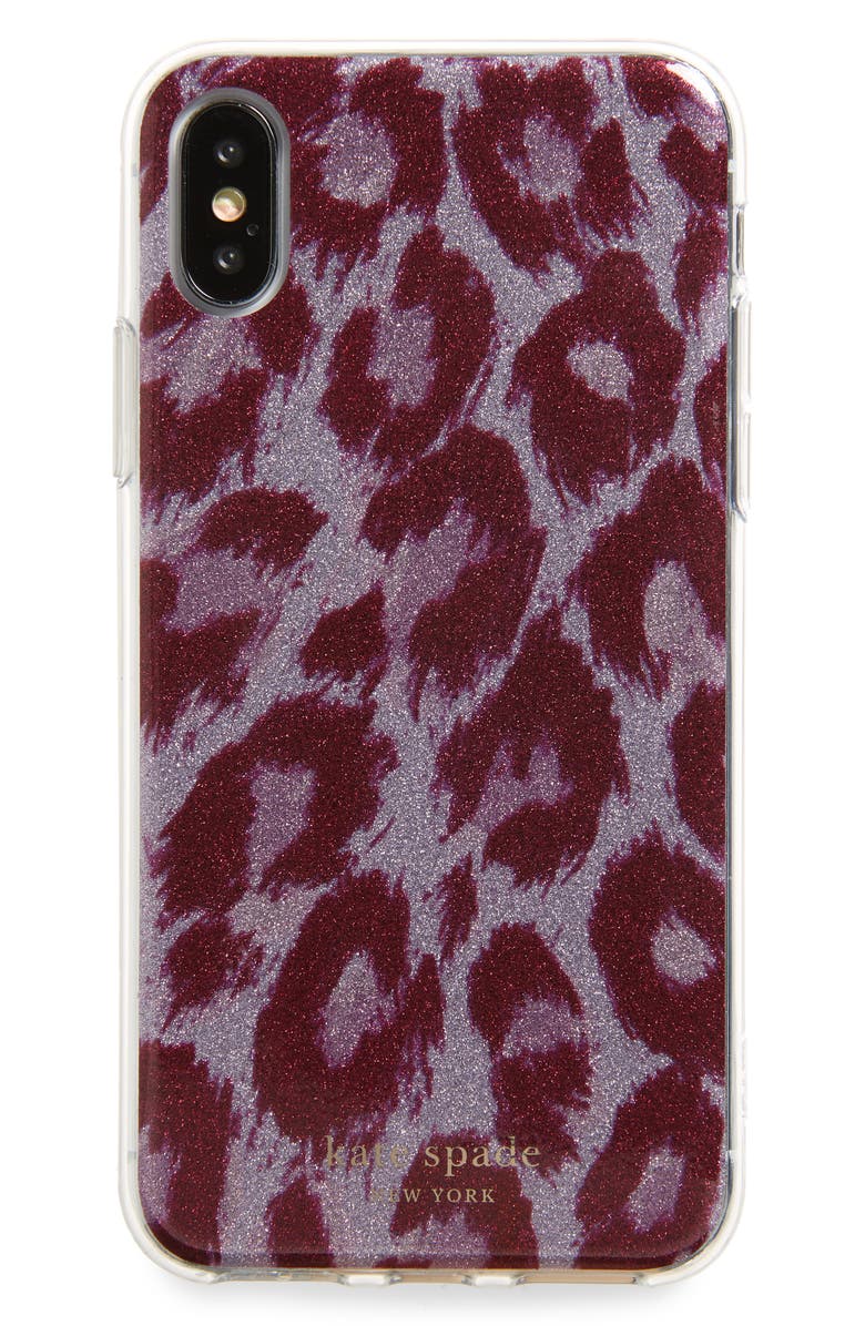 kate spade new york glitter panthera iPhone X/XS/XS Max & XR Case