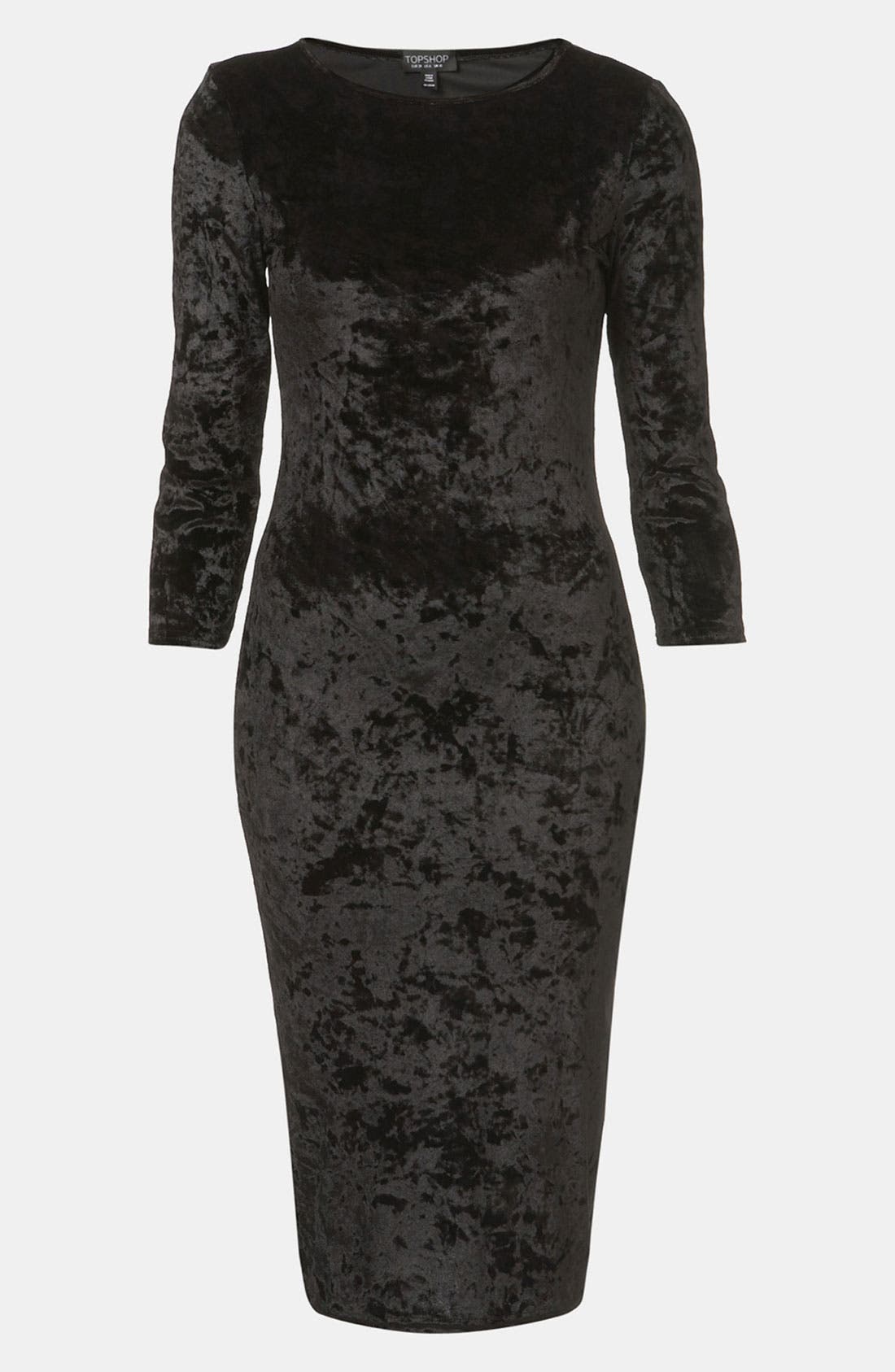 topshop velvet midi dress