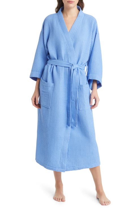 Gender Inclusive Colorblock Waffle Weave Robe