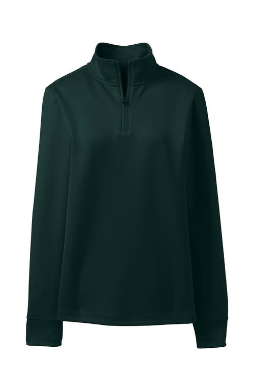 LANDS' END LANDS' END SCHOOL UNIFORM  QUARTER ZIP PULLOVER 