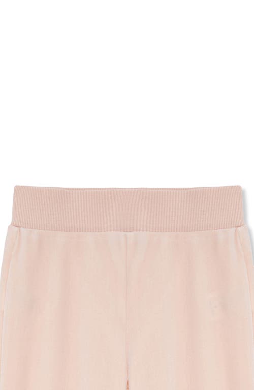 Shop Habitual Kids Kids' Velour Sequin Top & Sweatpants Set In Light Pink