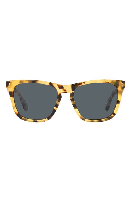 Oliver Peoples Lynes 55mm Pillow Sunglasses in Yellow Tortoise at Nordstrom