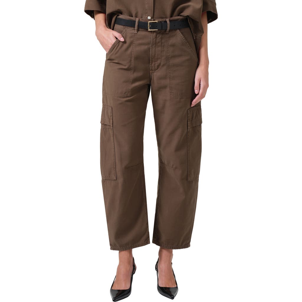 Citizens Of Humanity Marcelle Low Rise Barrel Corduroy Cargo Pants In Costes