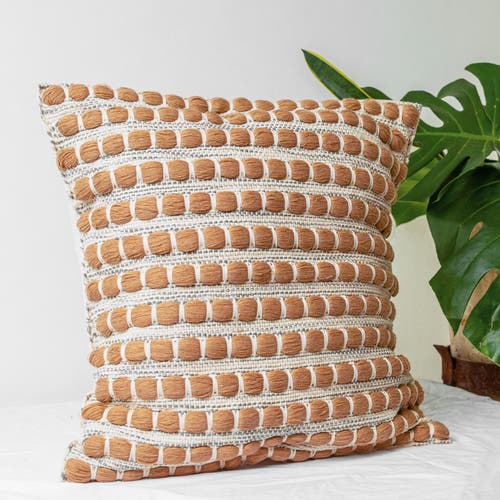 Wayil By Algodones Mayas Rove Pillow In Copper