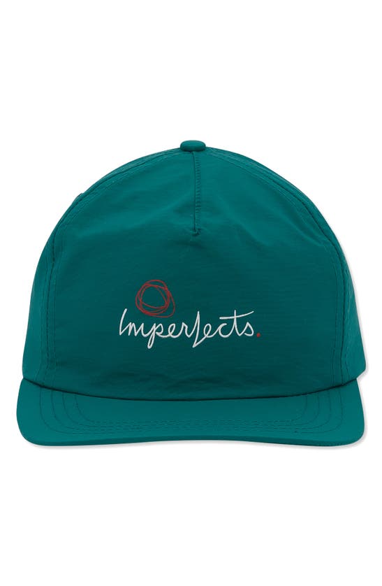 Shop Imperfects Logo Surf Cap In Teal