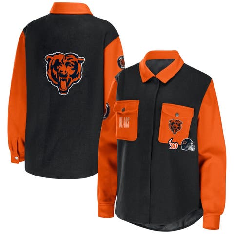 Lids Denver Broncos WEAR by Erin Andrews Women's Polar Fleece Raglan  Full-Snap Jacket - Orange