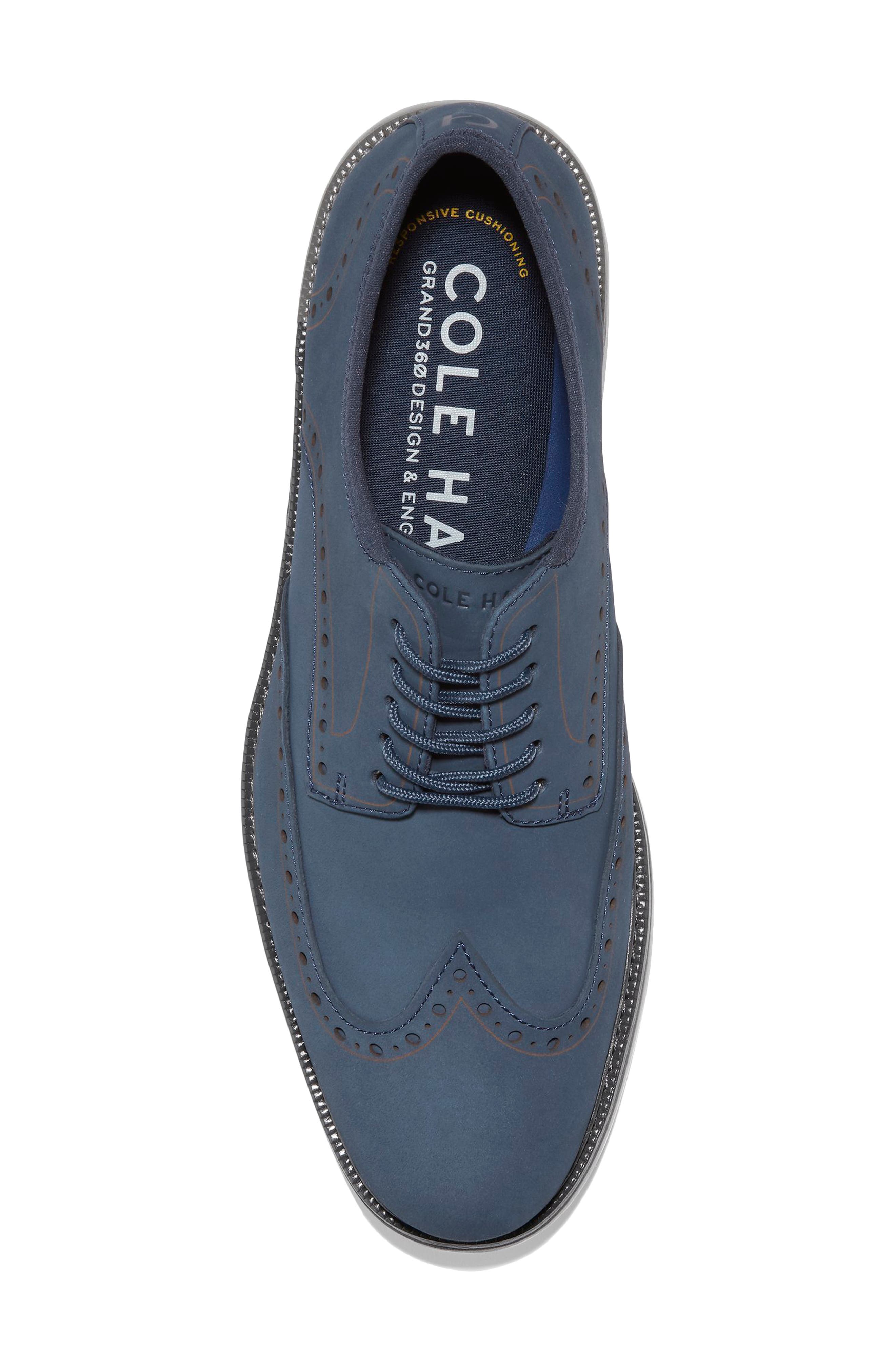 Cole Haan Men's Grand Ambition Wingtip Oxford - Navy | Size 7.5