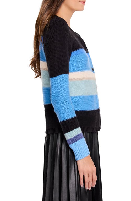 Shop Nic + Zoe Nic+zoe Mid Day Mix Cardigan In Blue Multi