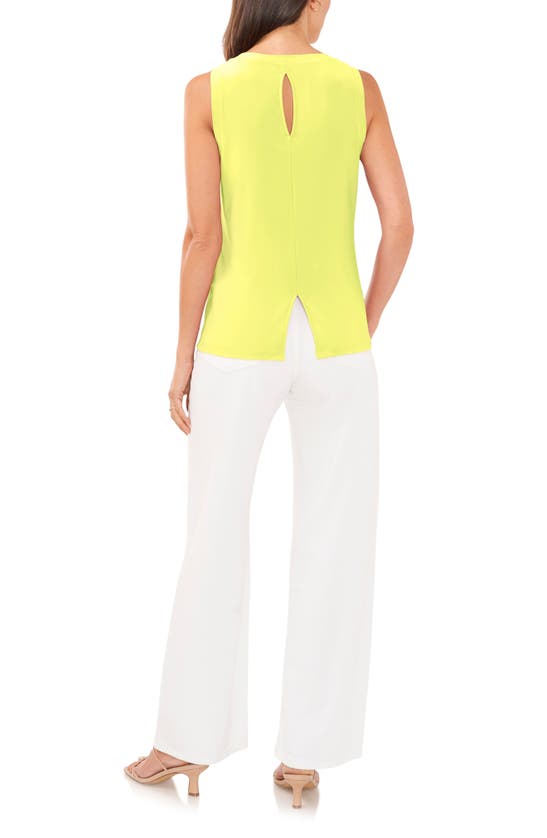 Shop Vince Camuto Sleeveless Top In Bright Lemon