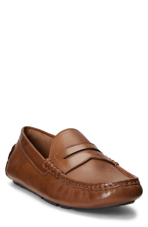 Polo Ralph Lauren Anders Penny Driver Loafer Cognac at Nordstrom,