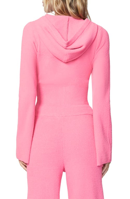 Florence By Mills Cozy Crop Zip Sweater Hoodie In Aurora