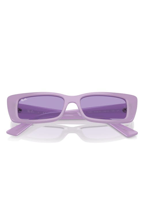 Ray-Ban Teru 54mm Rectangular Sunglasses in Violet at Nordstrom