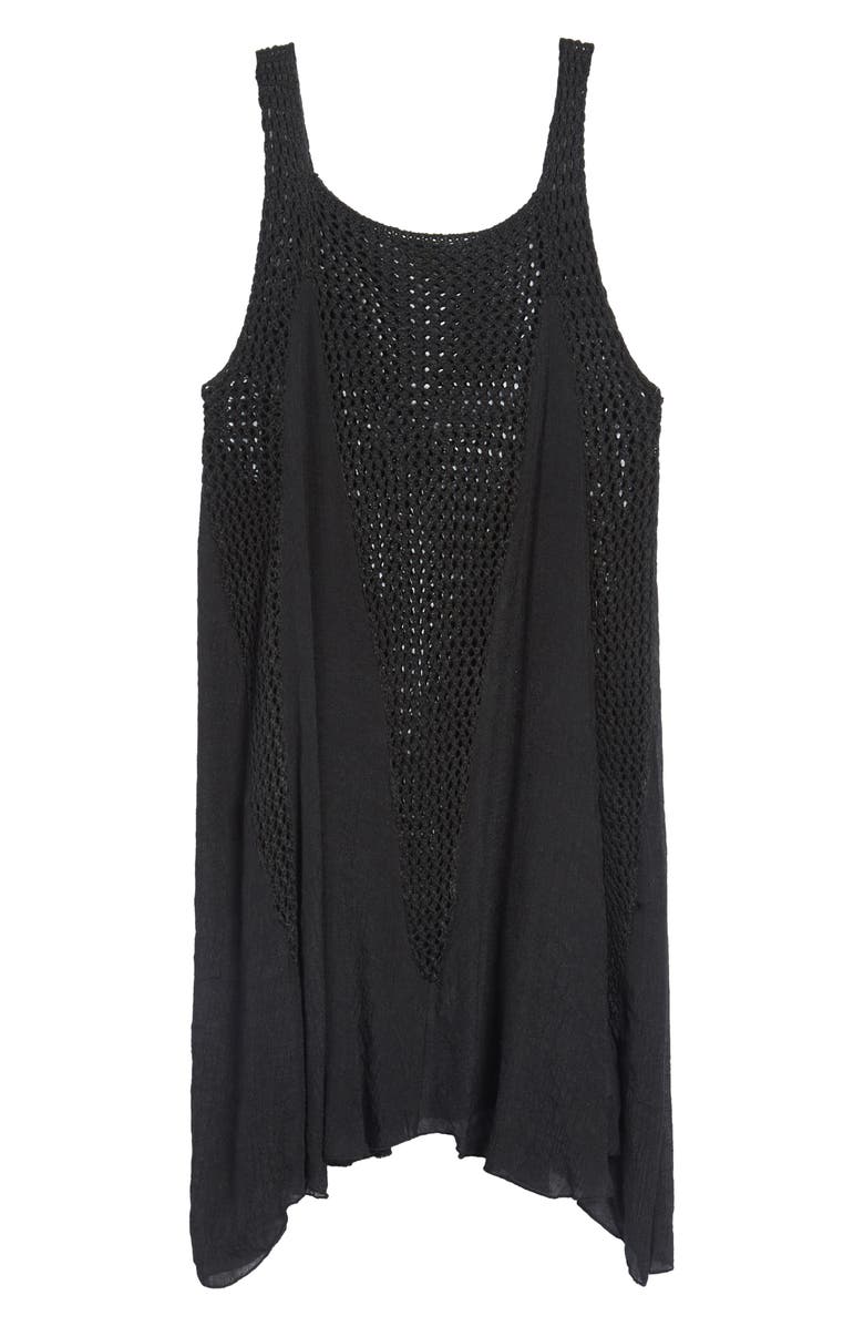 Elan Crochet Inset CoverUp Dress Nordstrom