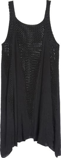 Elan Crochet Inset Cover-Up Dress | Nordstrom