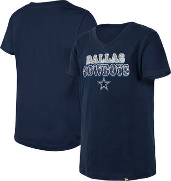 New Era Girls' Dallas Cowboys Sequin T-Shirt