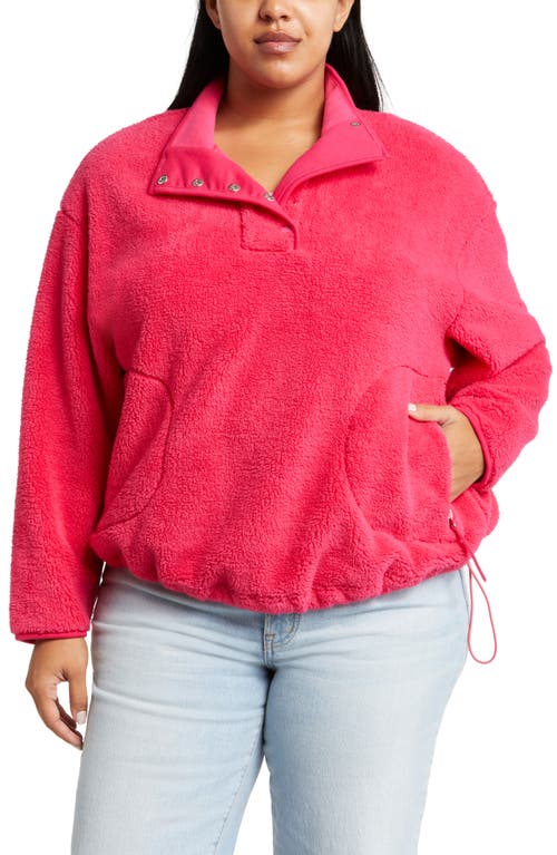 UGG(r) Atwell High-Pile Fleece Jacket in Cerise
