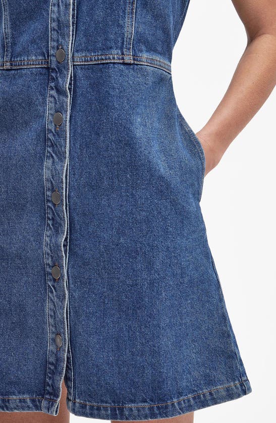 Barbour Molly Sleeveless Denim Dress In Authentic
