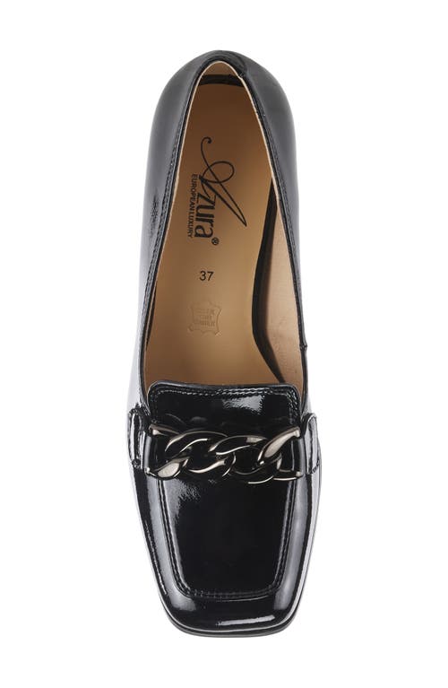 Shop Azura By Spring Step Luzish Square Toe Pump In Black Patent