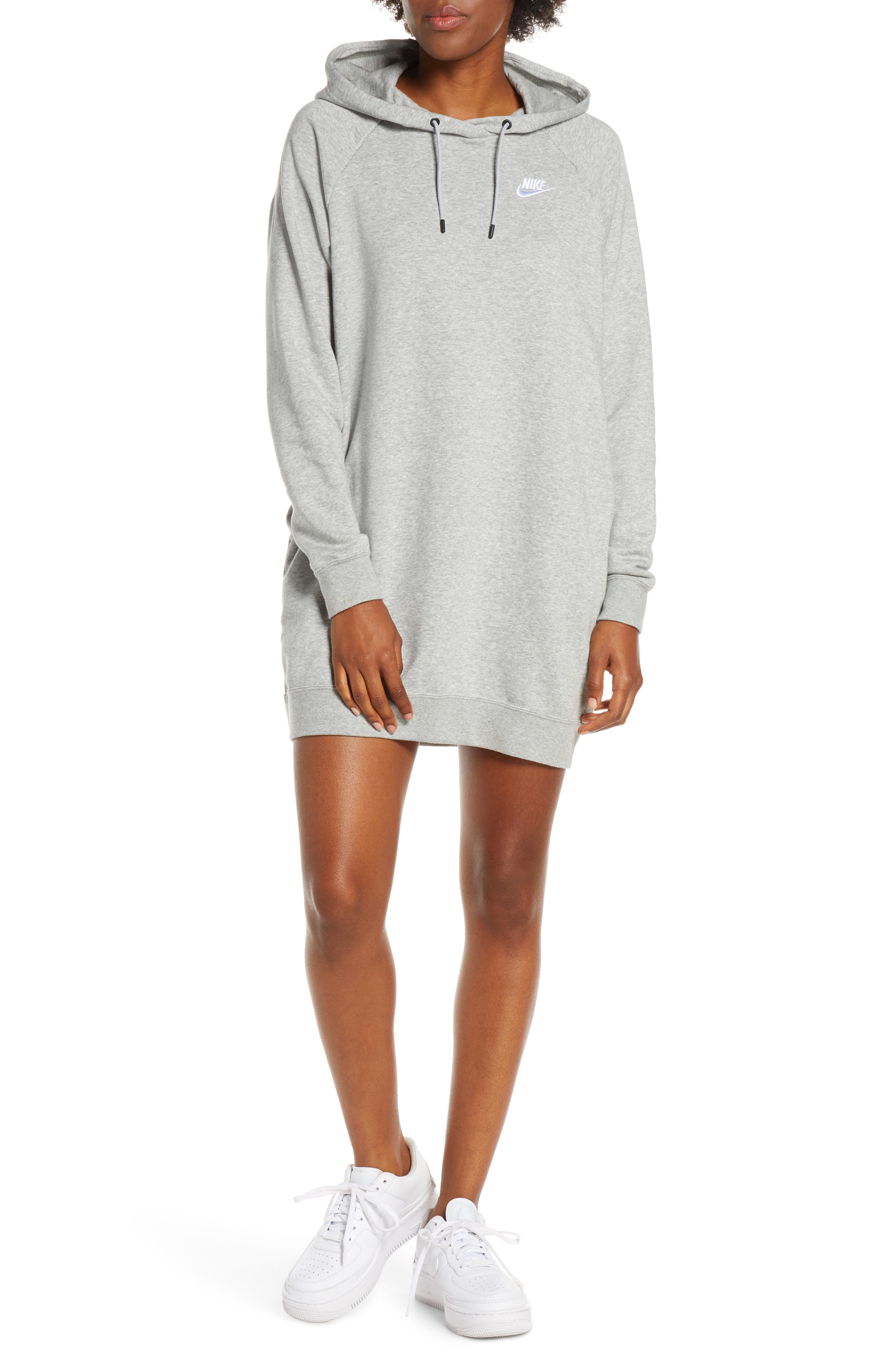 Nike Essential Fleece Hooded Sweatshirt Dress Nordstrom
