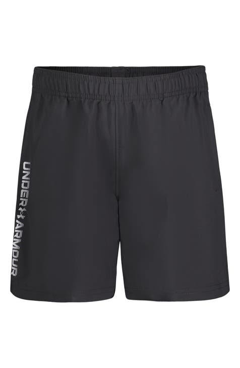 Under Armour Girls' Fly by Shorts, (001) Black/White/Reflective,  X-Small: Clothing, Shoes & Jewelry