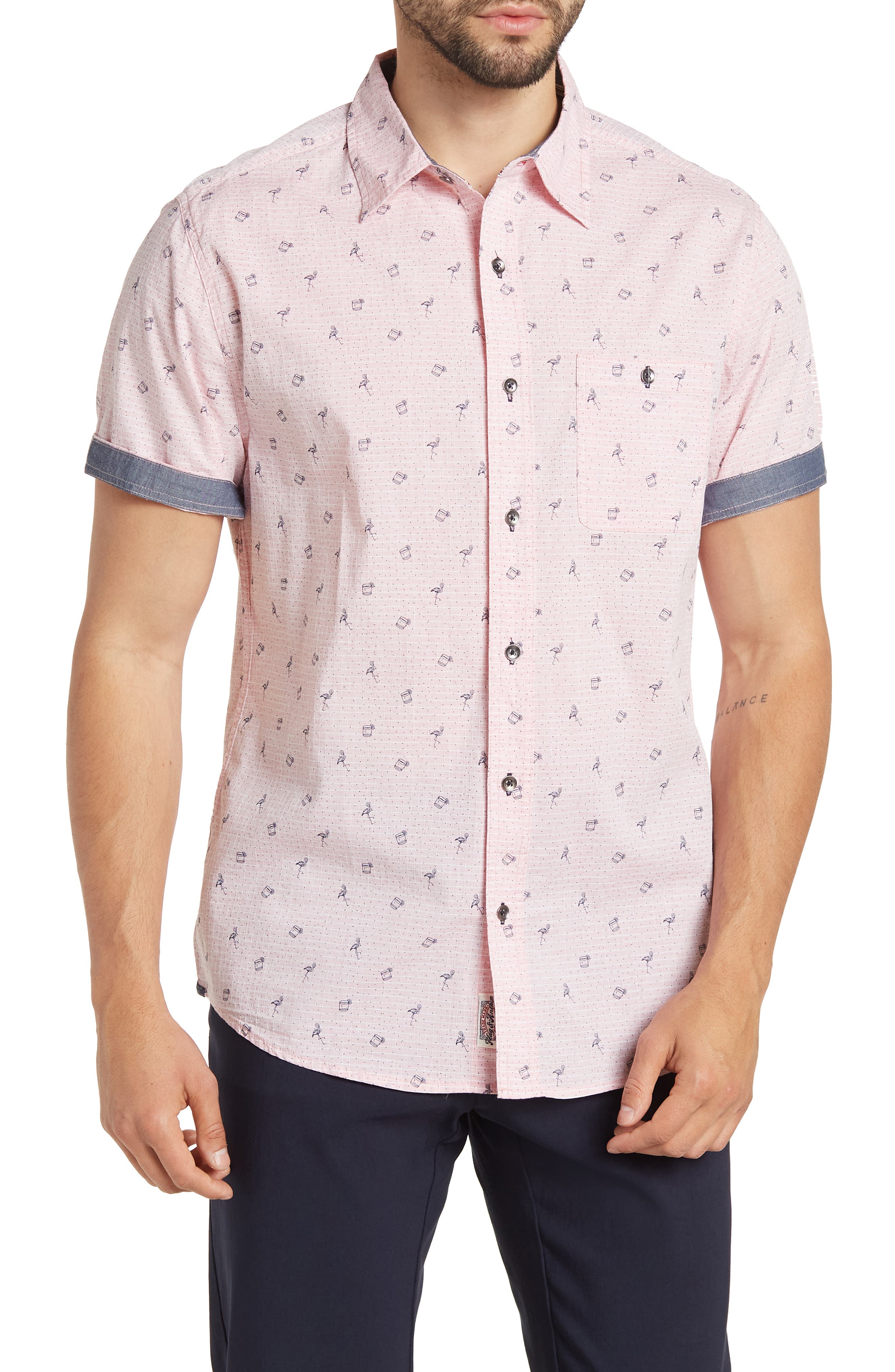 FLAG AND ANTHEM Blaine Flamingo Short 