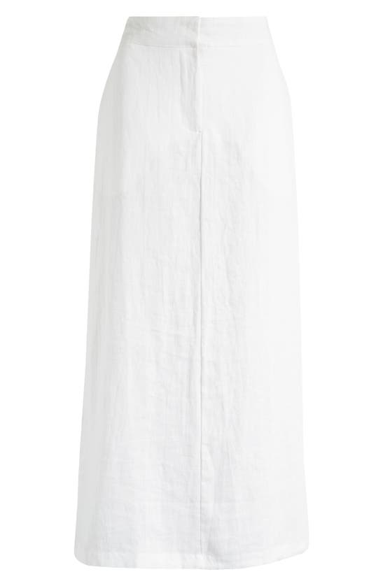 Shop Faithfull The Brand Nelli Linen Maxi Skirt In White