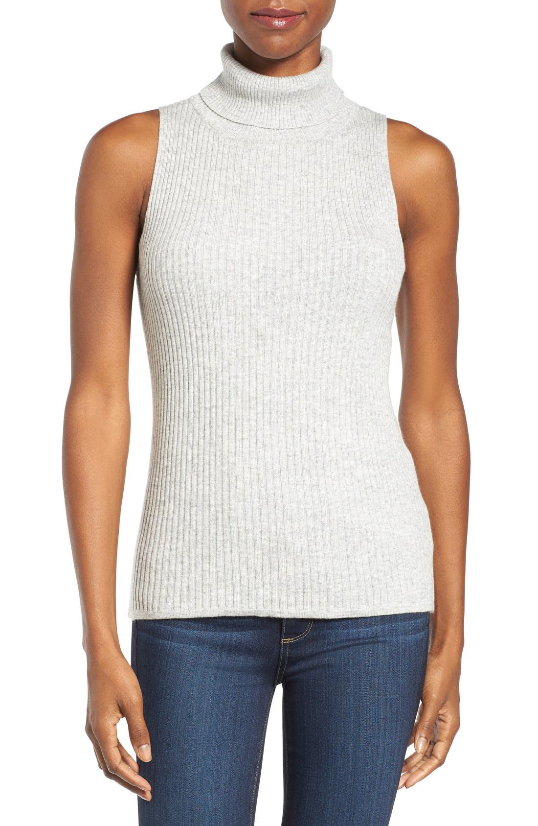 Press Sleeveless Rib Knit Turtleneck Nordstrom