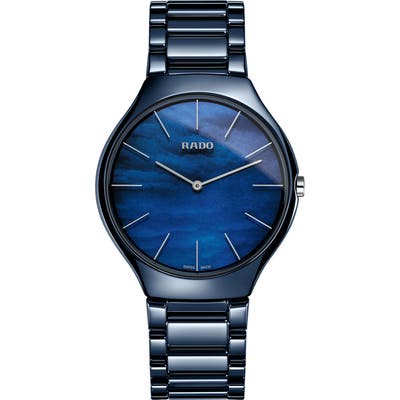 Rado True Thinline Ceramic Bracelet Watch,
