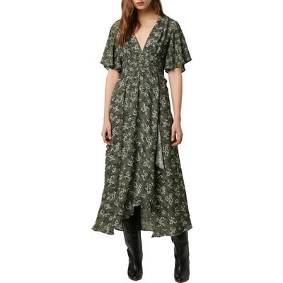 French Connection Ansa Floral Crepe Dress, Green
