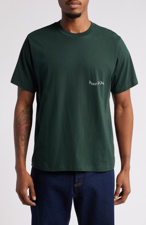 Museum of Peace & Quiet Wordmark Cotton Graphic T-Shirt in Pine 