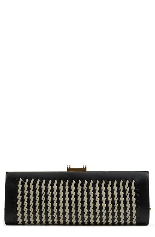 Reiss Grecia Clutch in Black/White at Nordstrom