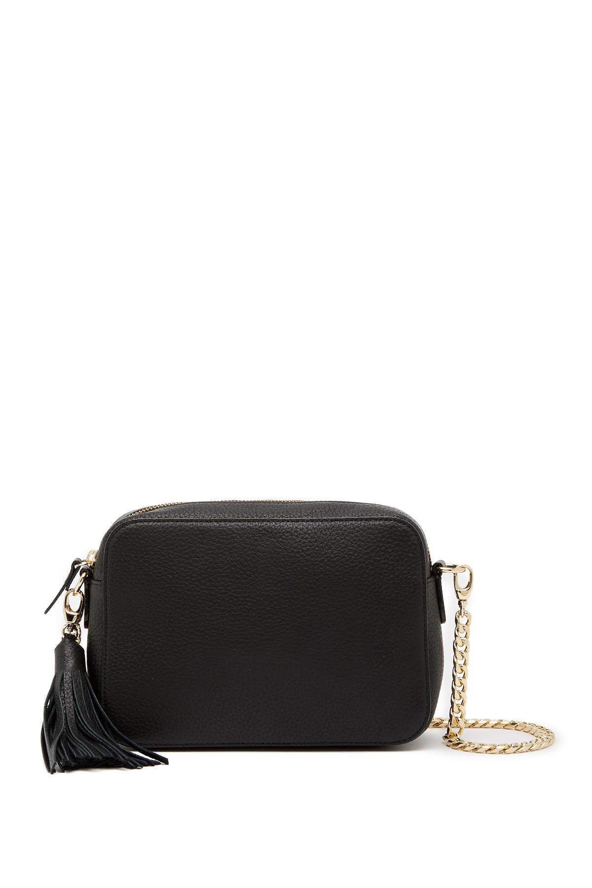 black crossbody bag with chain