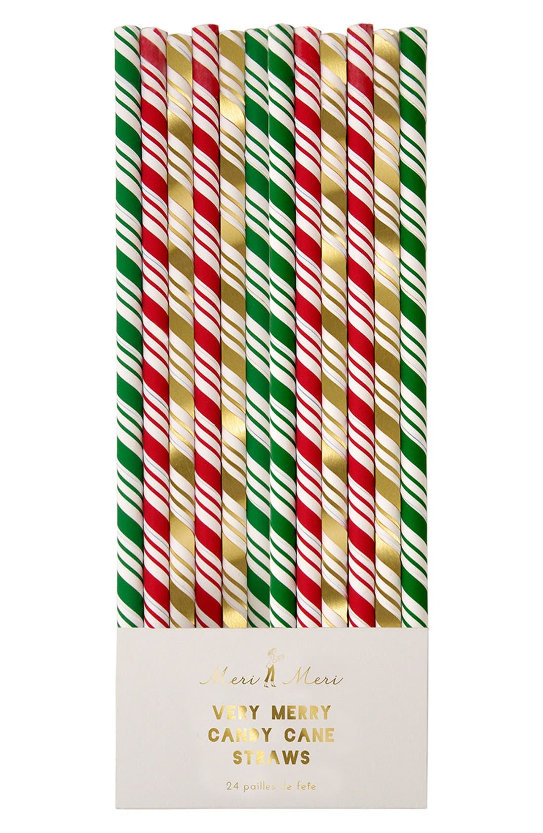 Meri Meri 'Very Merry Candy Cane' Straws (24Pack) Nordstrom