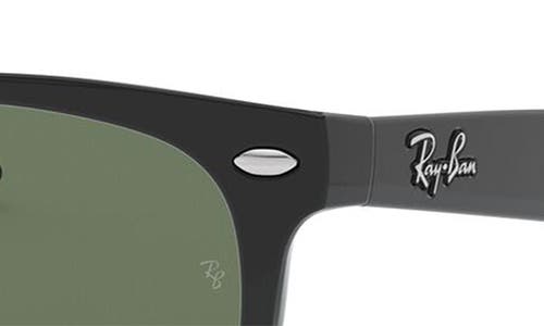 Ray Ban Ray-ban Junior 48mm Wayfarer Sunglasses In Black/green Solid