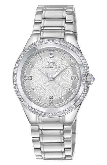 Porsamo Bleu Guilia Interchangeable Strap Watch, 37mm In Silver/white