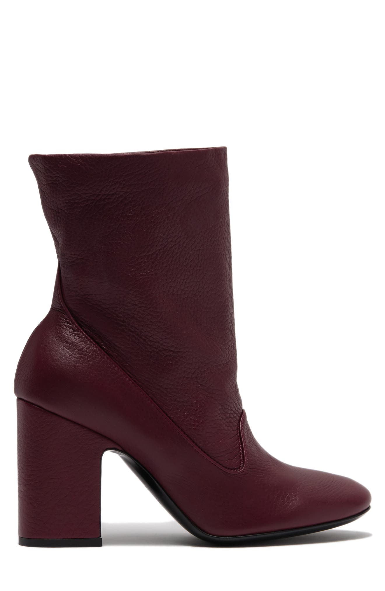 agl block heel bootie