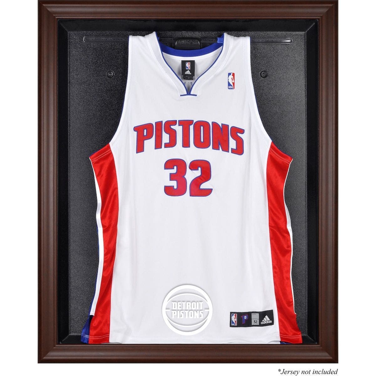 FANATICS AUTHENTIC Detroit Pistons Framed Brown Jersey Display Case