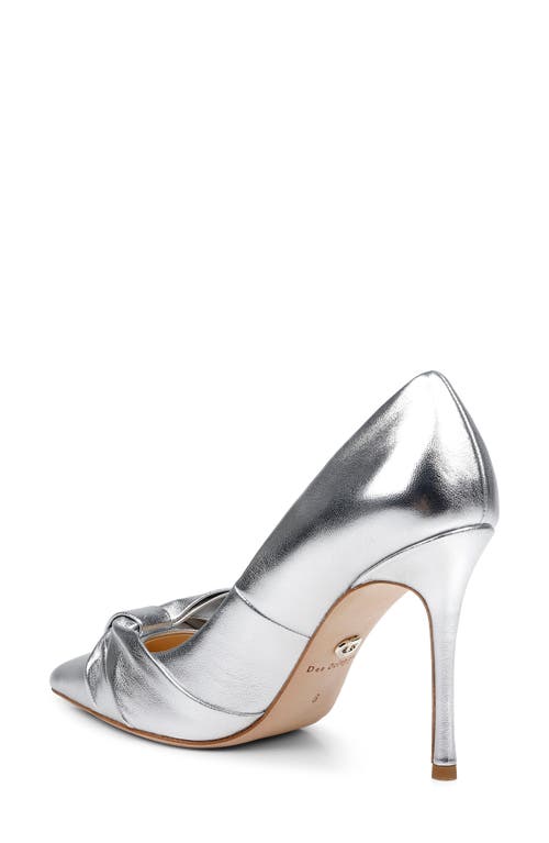 Shop Dee Ocleppo Dehli Ii Pointed Toe Pump In Silver Leather