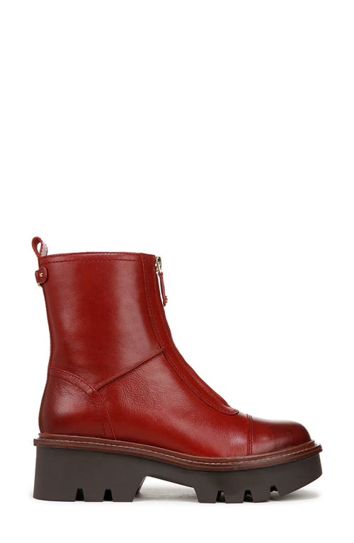 Shop Sam Edelman Cooper Lug Sole Boot In Red Mahogany