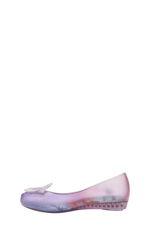 Melissa X Disney® The Little Mermaid Mini Ultragirl Flat In Clear/purp