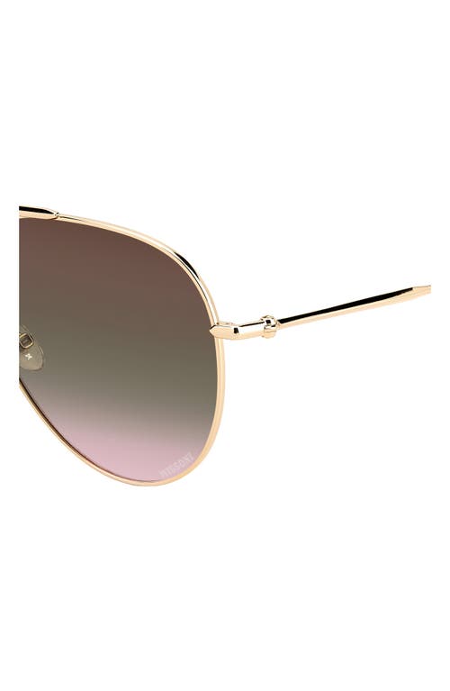 Missoni 57mm Gradient Aviator Sunglasses In Gold