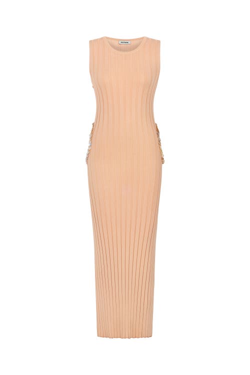 Nocturne Sequin Detailed Dress in Salmon at Nordstrom