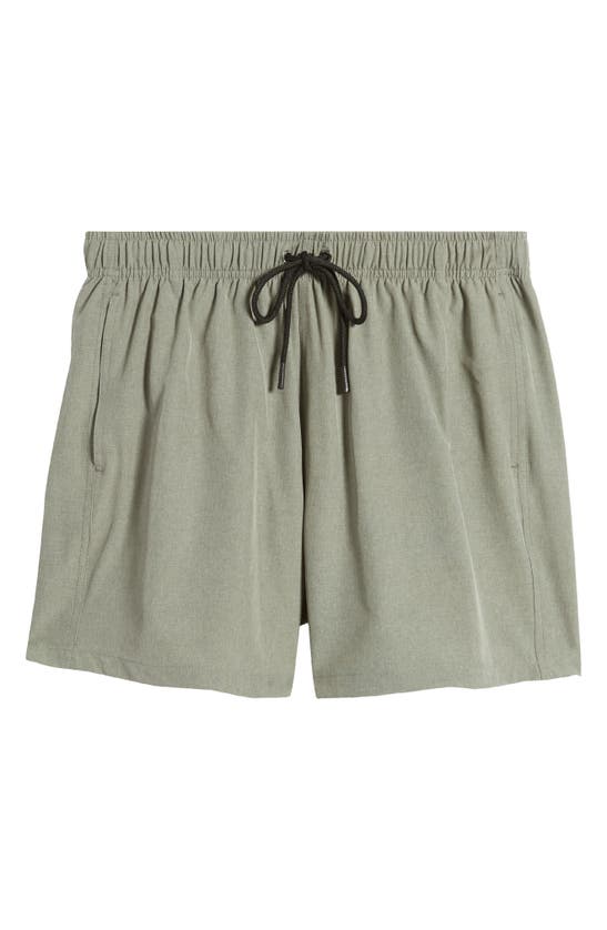 Shop Boardies Stretch Repreve® Recycled Polyester Swim Trunks In Green