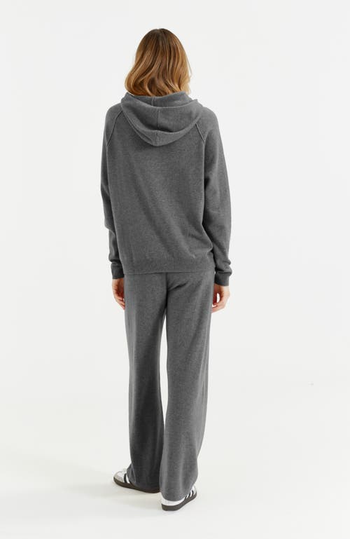 Chinti & Parker Wool Cashmere Luxe Lounge Boxy Hoodie For Women In Grey