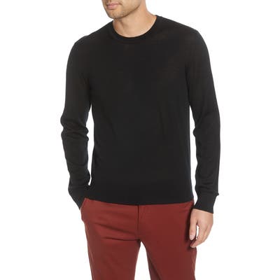 Club Monaco Luxe Merino Wool Blend Crewneck Sweater, Black