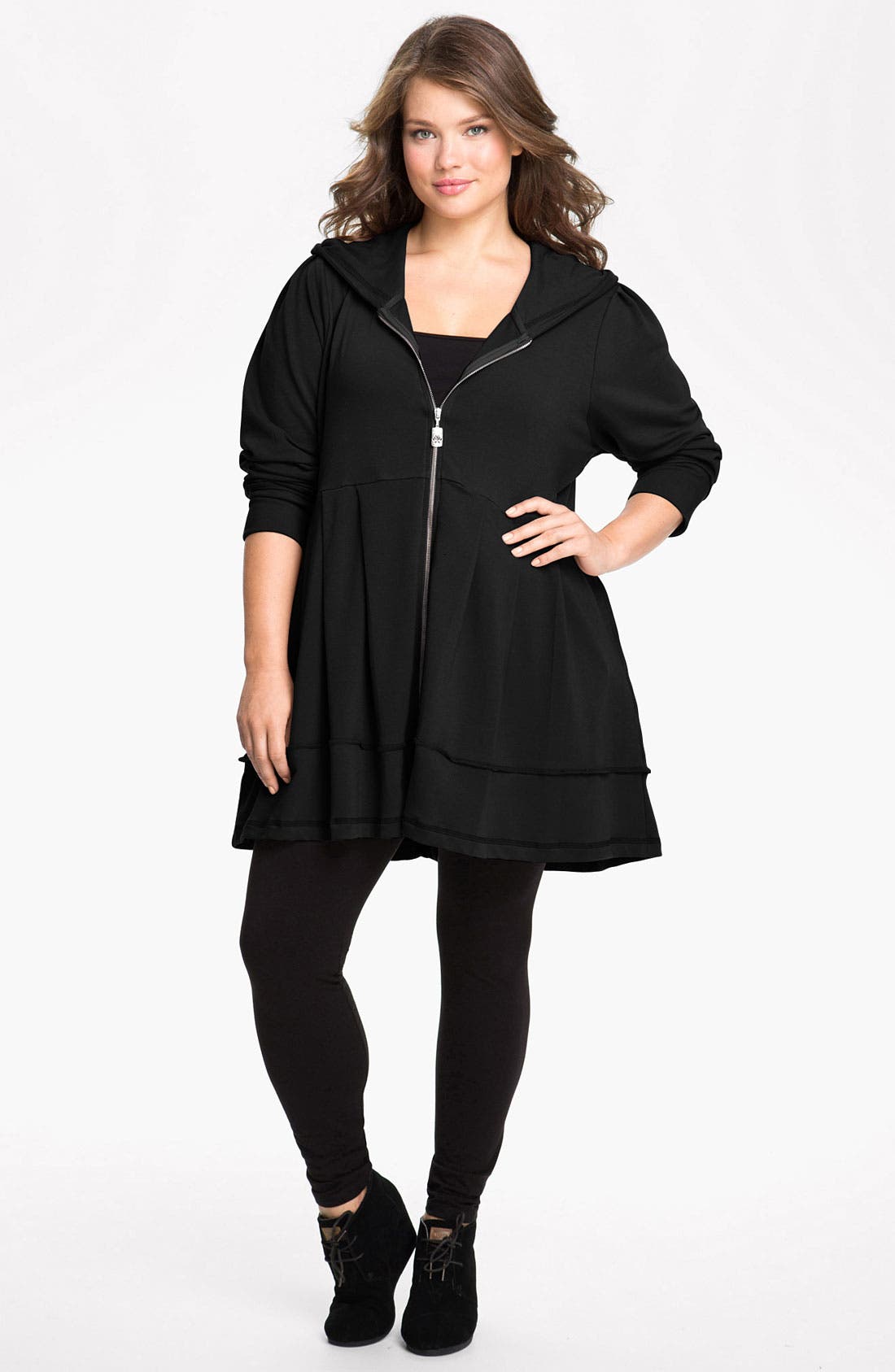 plus size tunic hoodie