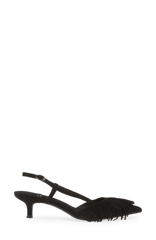 Shop Jeffrey Campbell Lasso Me Slingback Pointed Toe Pump In Black Suede