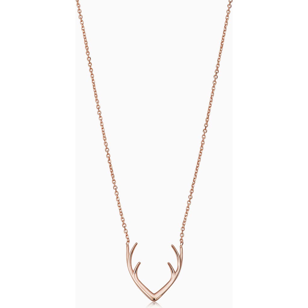 Oradina Women's 14k Rose Solid Gold Central Park Necklace In Rose Gold